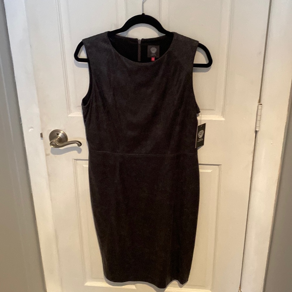Vince Camuto dark grey shift dress